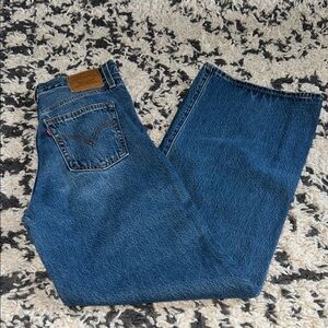 Levi's Women’s Ribcage Wide Leg Blue Jeans